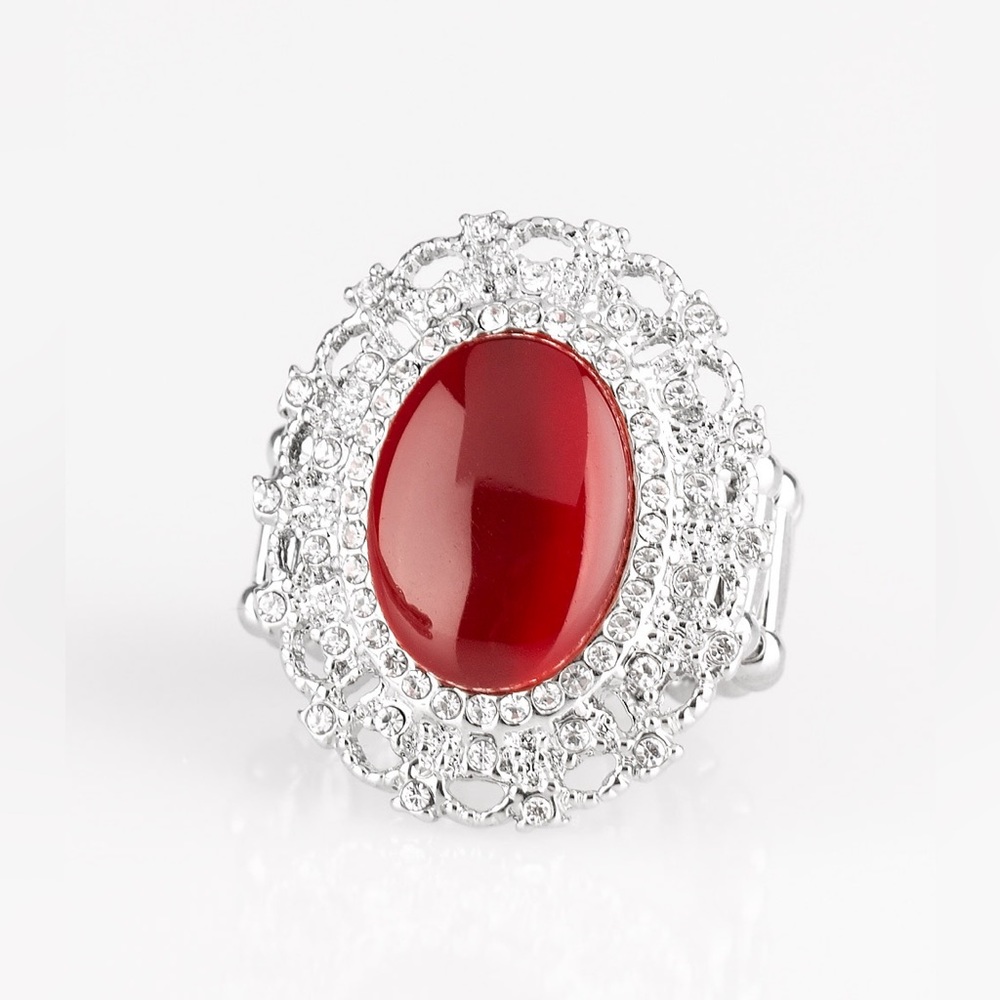 Red Moonstone Ring